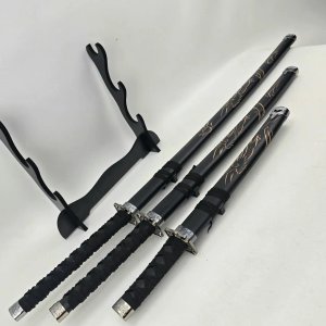 Set de 3 Katanas Decorativas con Dragones Dorados - imagen 7