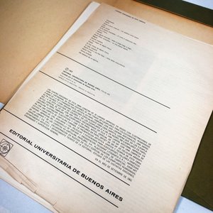 Lote de láminas y dibujos para el martín fierro en carpeta verde - imagen 2