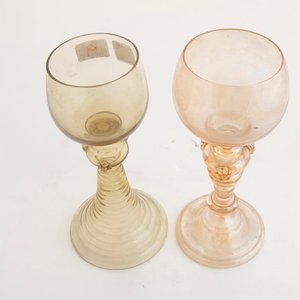 Par de Copas de Cristal Murano Vintage, 18cm - imagen 2