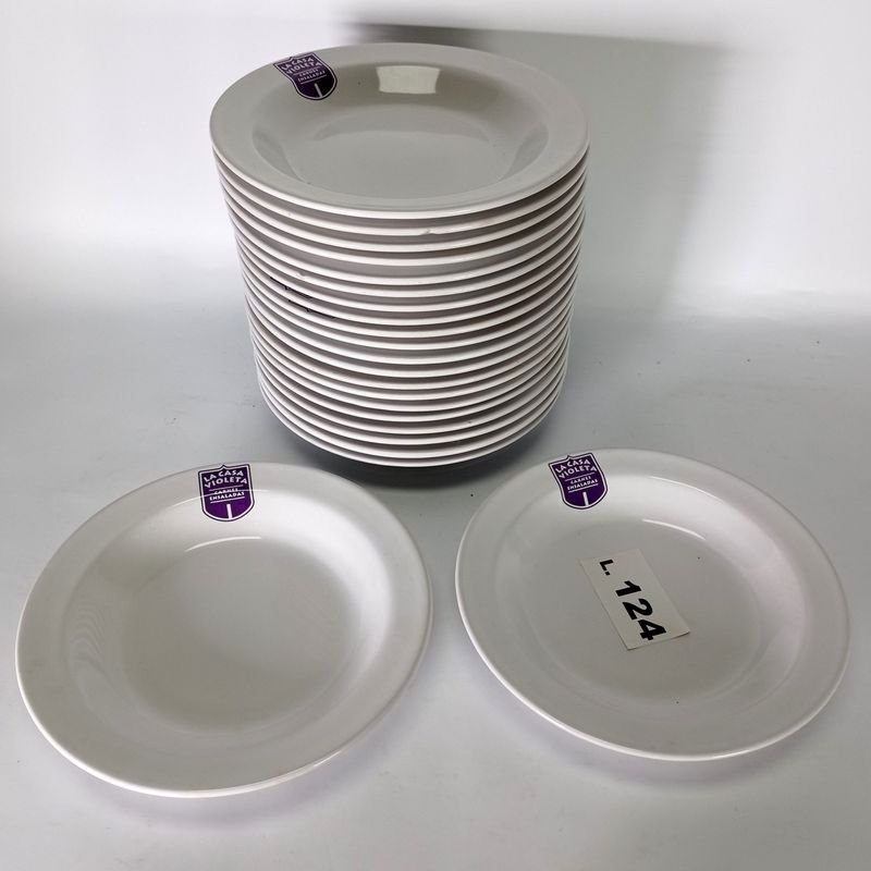 Platos de porcelana Olmos con logo de La Casa Violeta - imagen 5