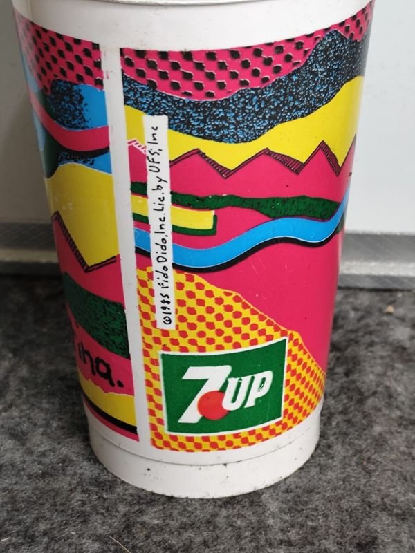 Vaso 7UP Fido Dido Años 90 Coleccionable