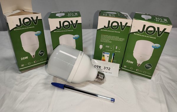 Lote de 4 Lámparas LED JOV 20W Luz Fría Nuevas en Caja