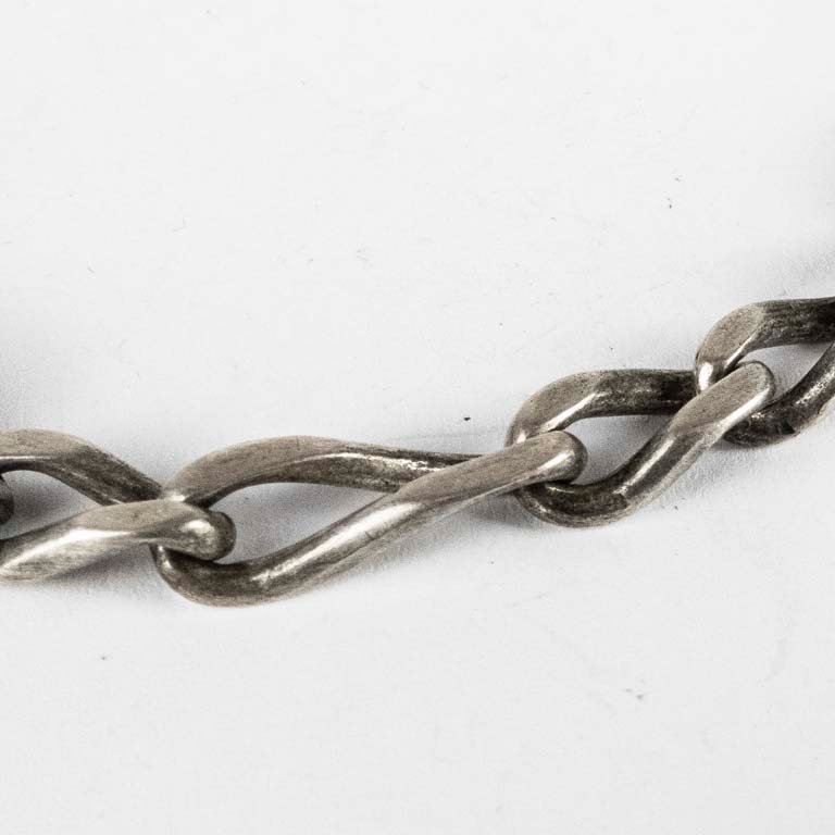 Pulsera de plata en cadena de plata - imagen 2
