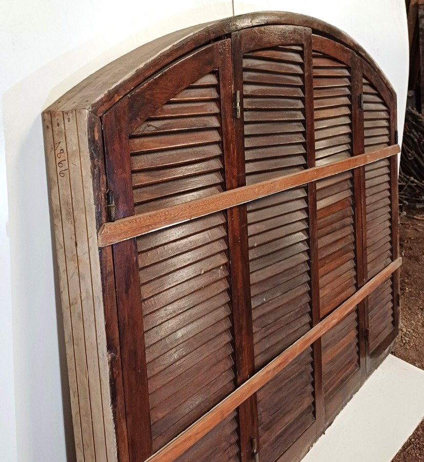 Ventana arco carpanel con dos hojas batientes y cuatro celosías - imagen 7