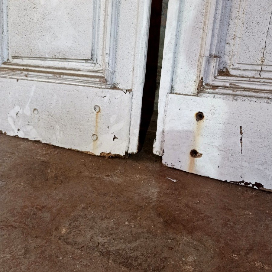 Puertas exteriores de tablero en cedro deterioradas - imagen 4