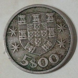 Moneda Portuguesa de 1967 - Carabela y Escudo - imagen 2