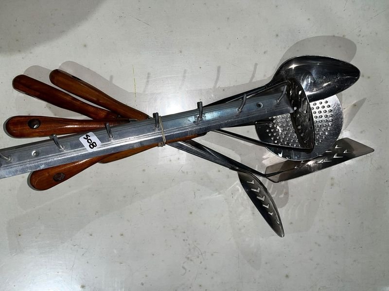 Set de Utensilios de Cocina con Mangos de Madera