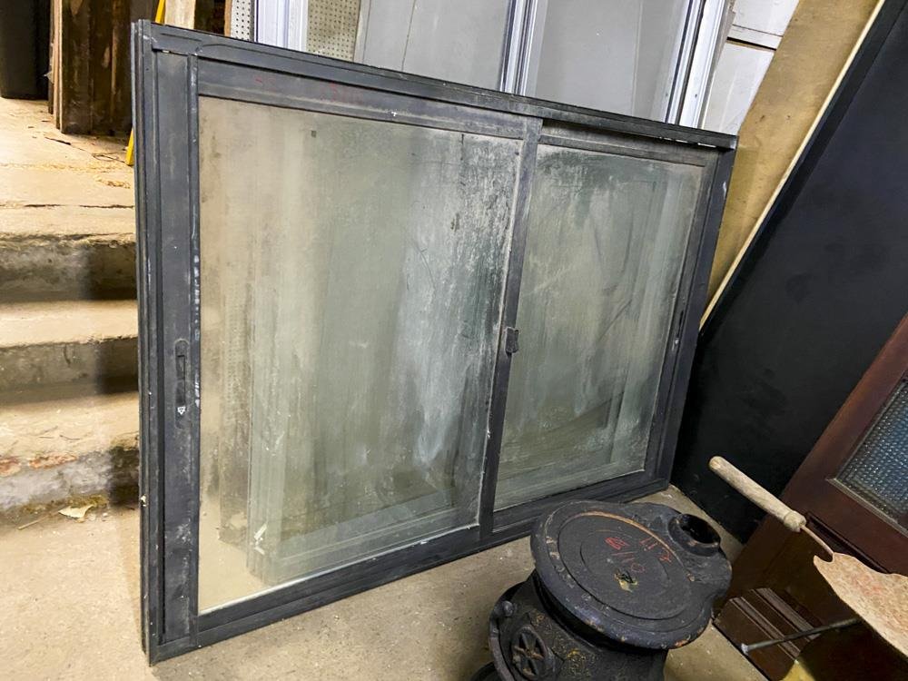 Ventana corrediza de aluminio y vidrio DVH, 135x195 cm