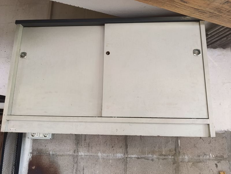 Mueble Aéreo de Madera y Metal - imagen 2