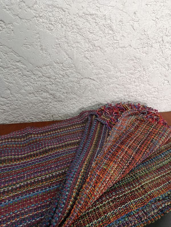 Alfombra de 80 x 50 cm, tejida a mano