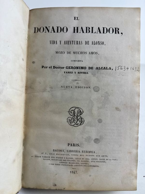 Libro antiguo de Geronimo De Algalia - Paris 1847 - imagen 3