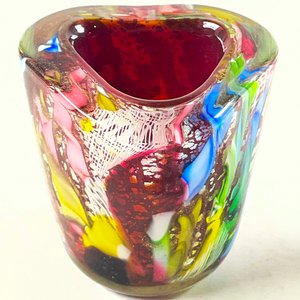 Florerito Murano Multicolor, Esfera Hialina y Placa de Cristal "Made in Finland" - imagen 5
