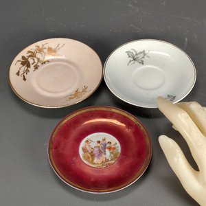 Seis Platitos de Porcelana: Cáscara de Huevo, Limoges, Napoleón y Estilo Oriental - imagen 13