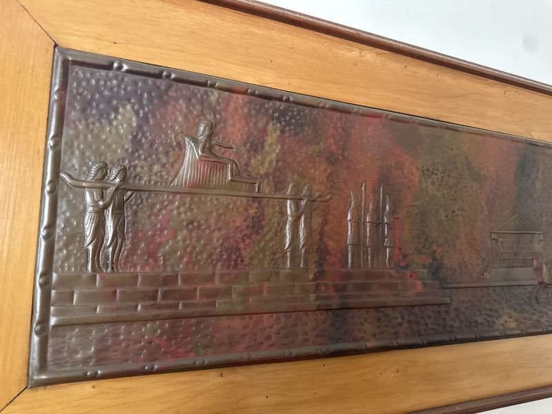 Cuadro en cobre con motivo egipcio - imagen 2