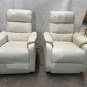 Par de Sillones Reclinables Blancos - imagen 3