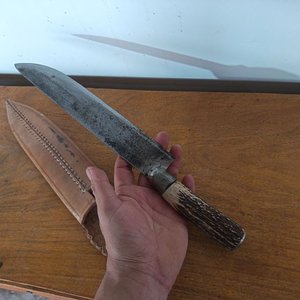 Cuchilla Artesanal de 25 cm con Vaina de Cuero - imagen 5