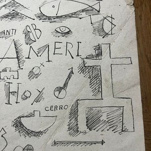 Dibujo constructivo de Julio Mancebo, discípulo de Torres García - imagen 2