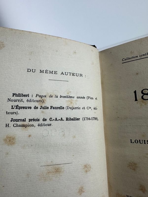 Libro antiguo de Louis Ribaillier Paris Nouvelle Librairie Nationale - imagen 4