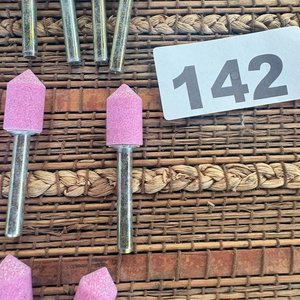 Lote de Puntas de Amolar Rosadas para Herramienta Rotativa - imagen 2