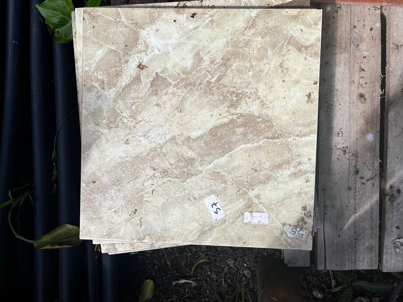Cerámica Beteada Beige y Marrón 35x35 cm (7 Unidades)