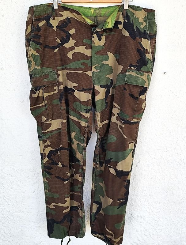 Pantalón Militar Camuflado Woodland Ripstop Talle Grande