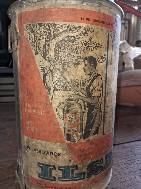 Antiguo pulverizador en metal Ilsa - imagen 5