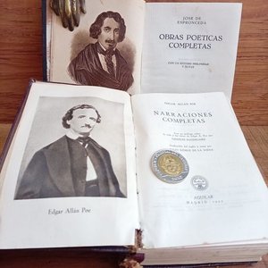 Lote siguiente: Dos Libros Antiguos: Edgar Allan Poe y José de Espronceda - Aguilar