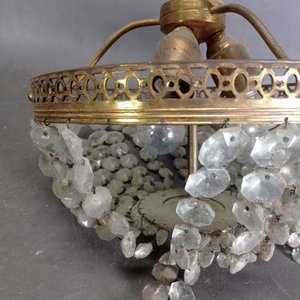 Colgante de Bronce con Cristales para Tres Luces - imagen 4