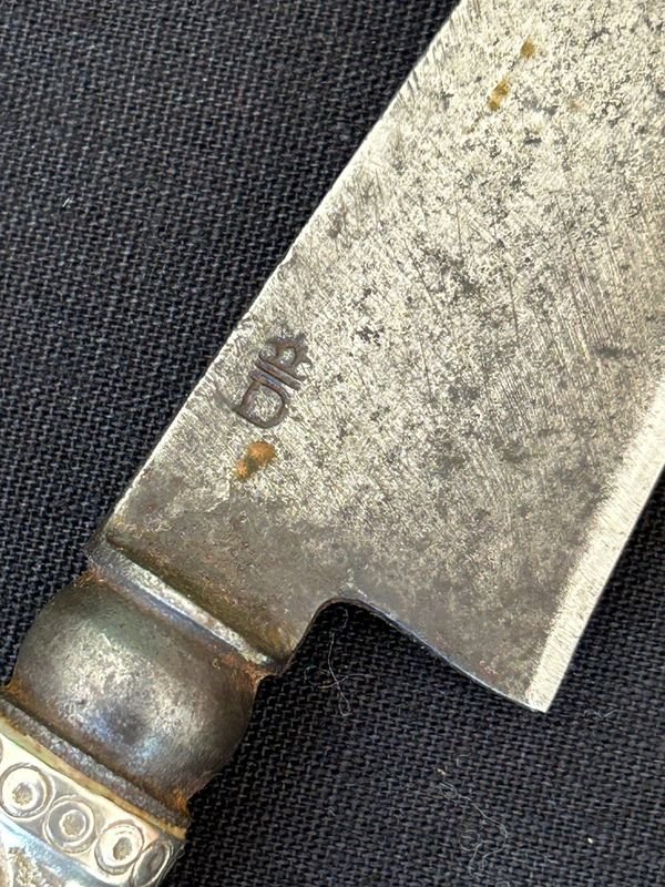Cuchillo Antonio Franchi calle ituzaingo 136: Pieza escasa de plateria centenaria en plata alta - imagen 11