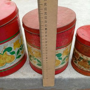 Juego de 4 Tarros de Cocina Vintage con Diseño de Frutas - imagen 2