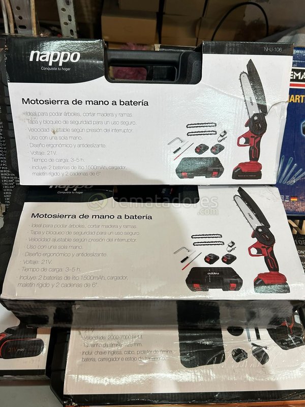 Motosierra a Batería Nappo con Accesorios