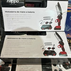 Lote siguiente: Motosierra a Batería Nappo con Accesorios