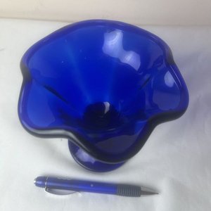 Copa de Vidrio Azul Cobalto - Adorno o Dulcera - imagen 7
