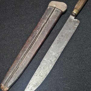 Cuchillo Franz Wenk Solingen Hoja 28.5 cm con Vaina Original - imagen 2