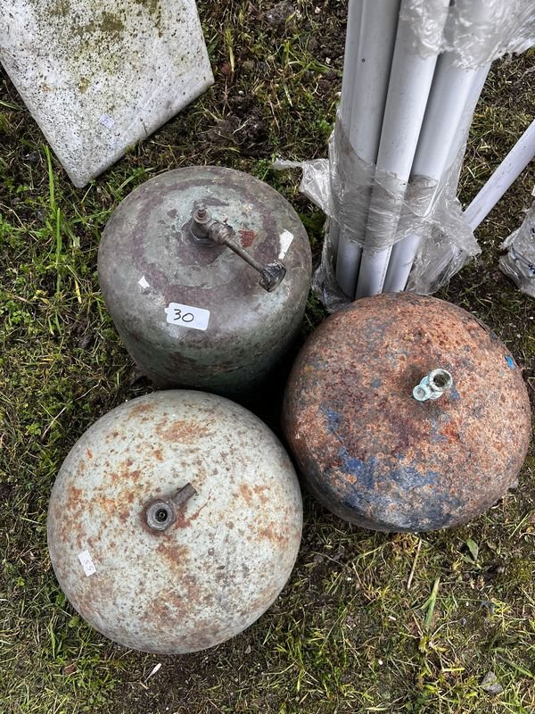 3 Garrafas de Gas Antiguas