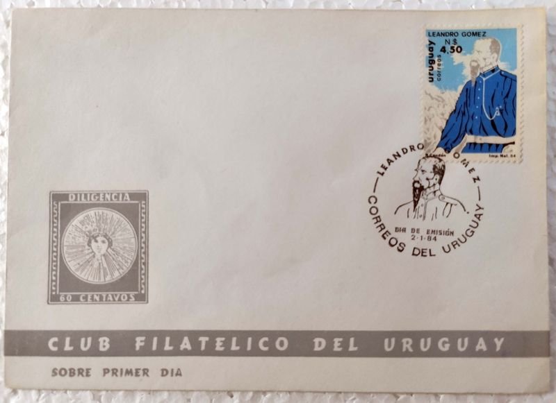 Lote siguiente: Primera Día Uruguayo de Leandro Gómez 1984