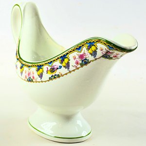 Salsera de Cerámica Holandesa con Guarda Floral y Pájaros - imagen 4