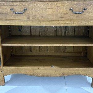 Mueble Bajo Rústico de Roble Macizo con Cajón y Puertas - imagen 4