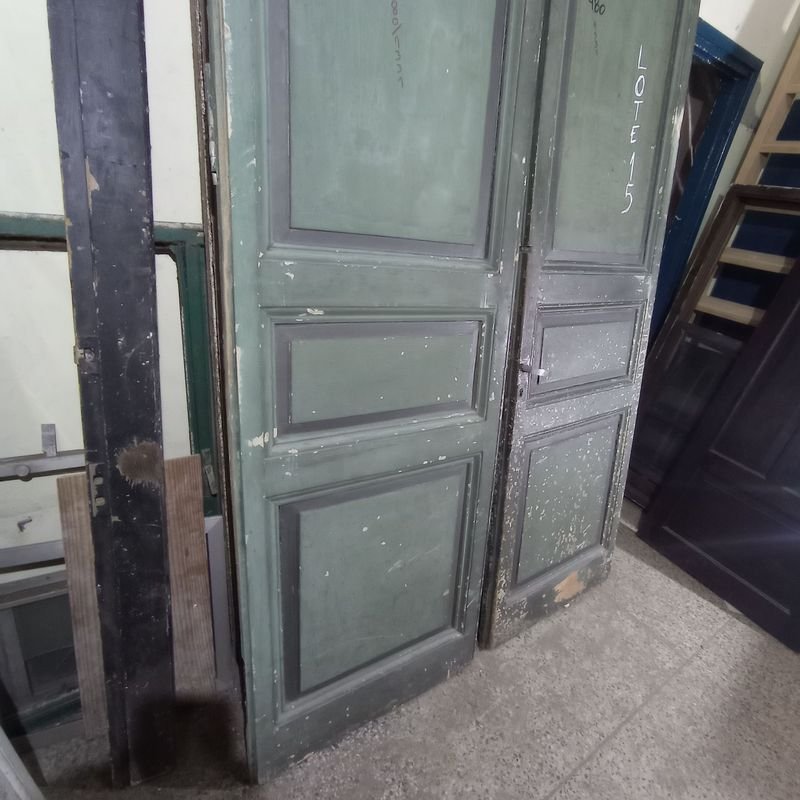Puertas antiguas de tablero en pinotea para decoración - imagen 4