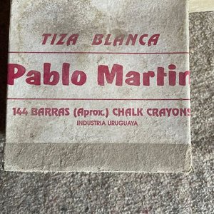 Lote de Tizas Blancas Pablo Martín - Industria Uruguaya - imagen 2