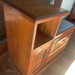 Mueble telefonero antiguo en Cerejeira - Madera Maciza - imagen 2