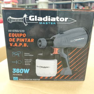 Lote siguiente: Equipo de Pintar Gladiator Master HV 6700/220 con Pistola y Depósito