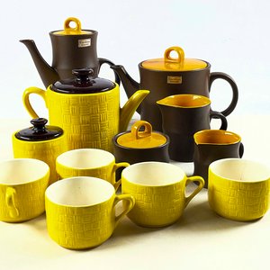 Juego de Vajilla "Carstens Keramik" con Teteras, Tazas y Azucarero - imagen 3