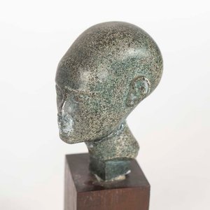 Escultura Egipcia Faraón Aton - Busto Cabeza Antigua Dinastía XVIII - imagen 2
