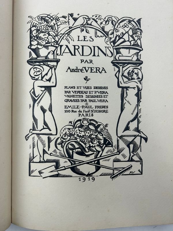 Libro de diseño de jardines *Les Jardins* de André Vera (1919) - imagen 2