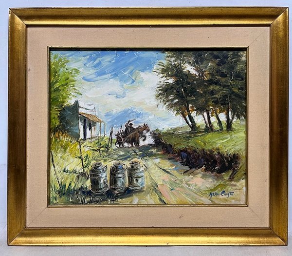 Lote siguiente: Pintura de campo de Aldo Curto