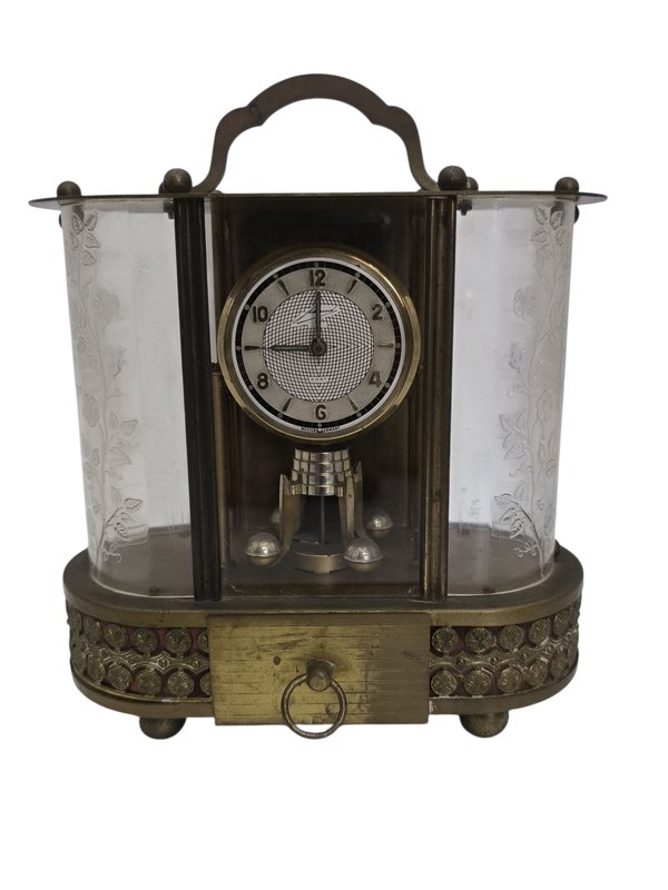 Reloj Alemán de Bronce con Páneles de Plástico Grabado - imagen 1