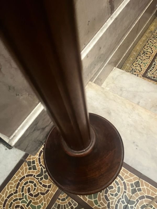 Lámpara de pie madera alta