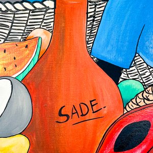 Cuadro al óleo sobre bastidor: Campesinas africanas, firmado "Sade" - imagen 2