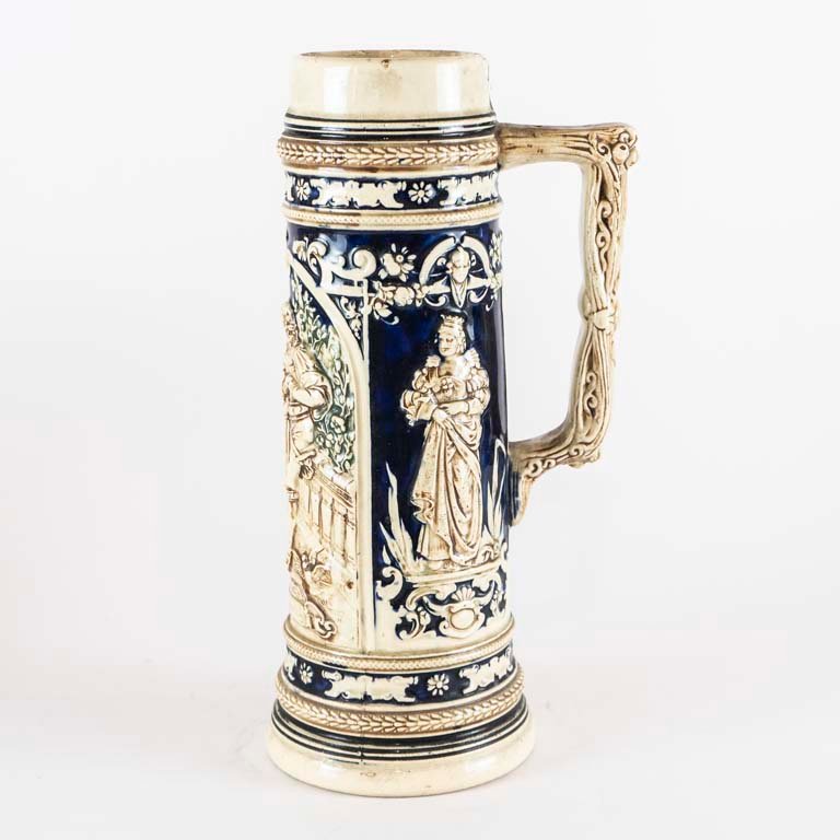 Jarra de cerveza alemana con relieve y medidas 30 x 8cm - imagen 2